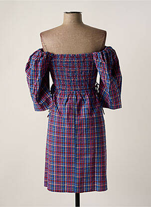 Robe courte bleu GRACE & MILA femme