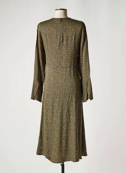 Robe mi-longue vert SAMSOE & SAMSOE pour femme