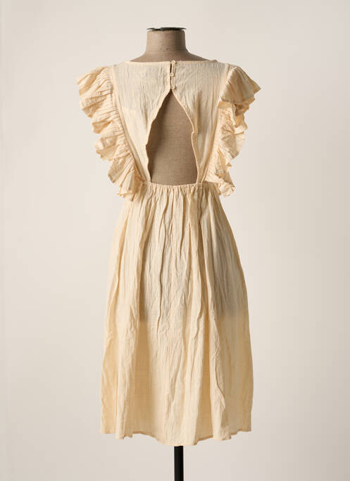 Robe mi-longue beige MOLLY BRACKEN pour femme