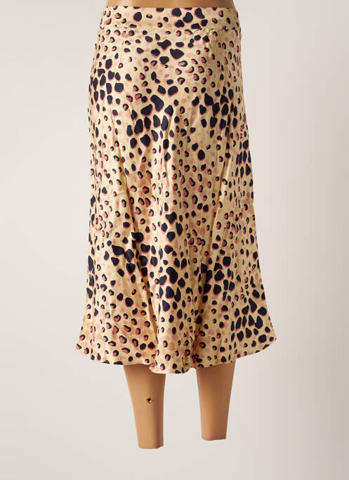 Jupe mi-longue beige SECOND FEMALE pour femme