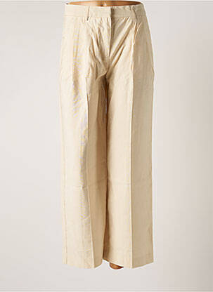 Pantalon droit beige Y.A.S pour femme