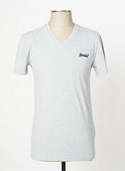 T-shirt gris SUPERDRY pour homme seconde vue