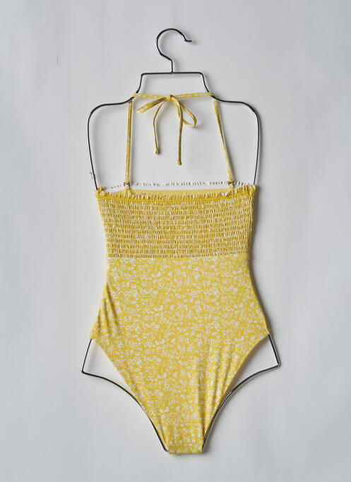 Maillot de bain 1 pièce jaune PIECES pour femme