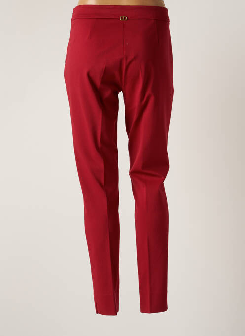 Pantalon droit rouge TWINSET pour femme