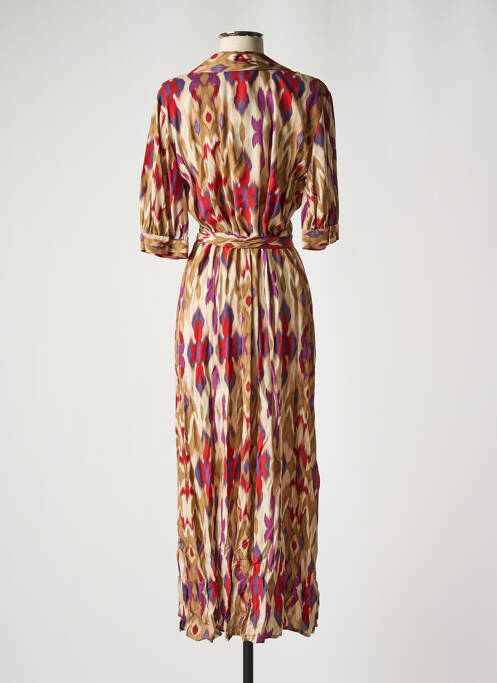 Robe mi-longue beige IMPERIAL pour femme