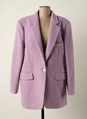 Manteau court violet PARISIENNE ET ALORS pour femme