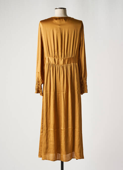 Robe mi-longue orange DAY OFF pour femme