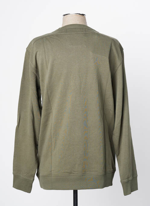 Sweat-shirt kaki SELECTED pour homme