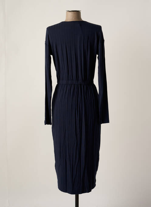 Robe mi-longue bleu MOSS COPENHAGEN pour femme