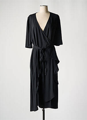 Robe mi-longue noir L'AUTRE CHOSE femme