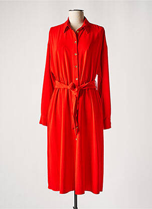Robe mi-longue rouge PINKO femme