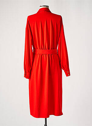 Robe mi-longue rouge PINKO femme