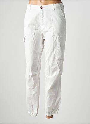 Pantalon cargo blanc SAK'S pour femme