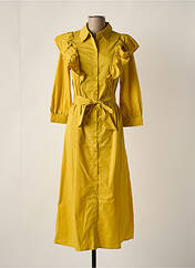 Robe longue jaune OBJECT pour femme seconde vue