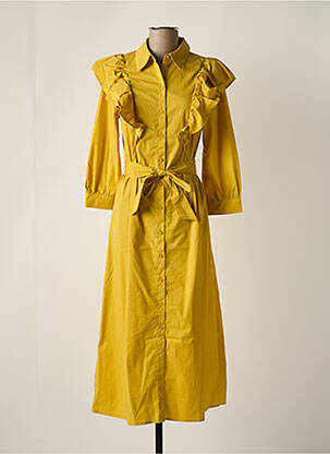 Robe longue jaune OBJECT pour femme