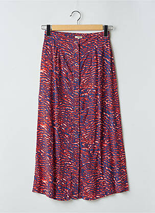 Jupe mi-longue rouge BELLEROSE femme