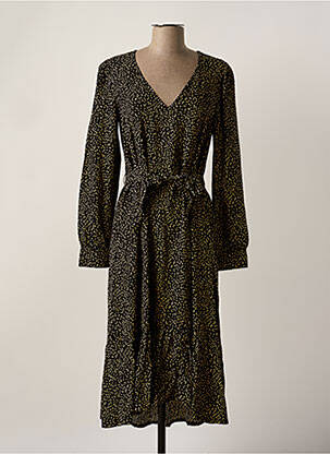 Robe mi-longue noir MSCH COPENHAGEN femme