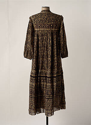 Robe mi-longue noir M.A.B.E femme