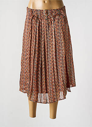 Jupe mi-longue marron MOLLY BRACKEN femme