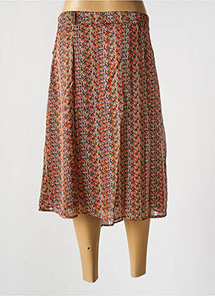 Jupe mi-longue marron MOLLY BRACKEN femme