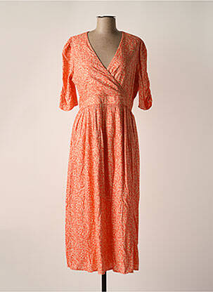 Robe mi-longue orange Y.A.S pour femme