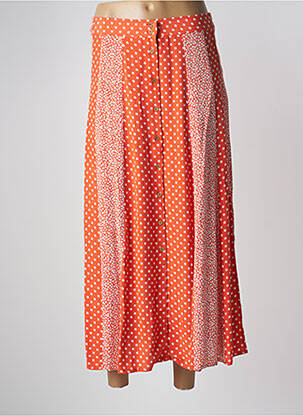 Jupe mi-longue orange Y.A.S femme