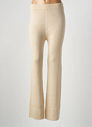 Pantalon droit beige GRACE & MILA pour femme