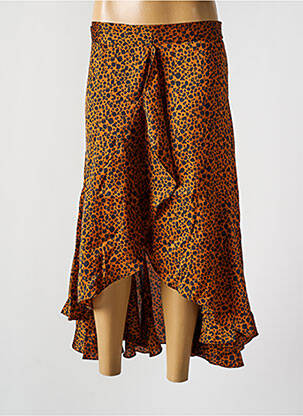 Jupe mi-longue marron SCOTCH & SODA femme
