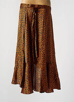 Jupe mi-longue marron SCOTCH & SODA femme
