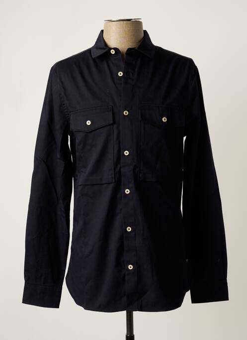 Chemise manches longues bleu SCOTCH & SODA pour homme