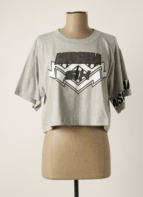 T-shirt gris MAISON MARTIN MARGIELA pour femme