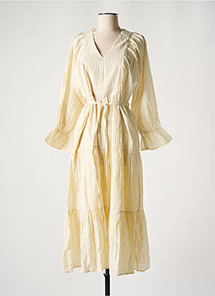 Robe mi-longue beige Y.A.S femme