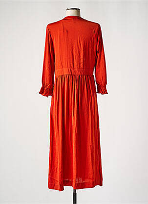 Robe mi-longue marron SCOTCH & SODA femme