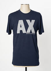 T-shirt bleu ARMANI EXCHANGE pour homme seconde vue