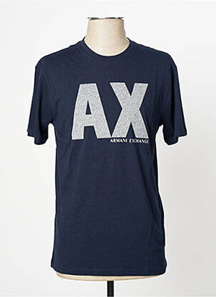 T-shirt bleu ARMANI EXCHANGE pour homme