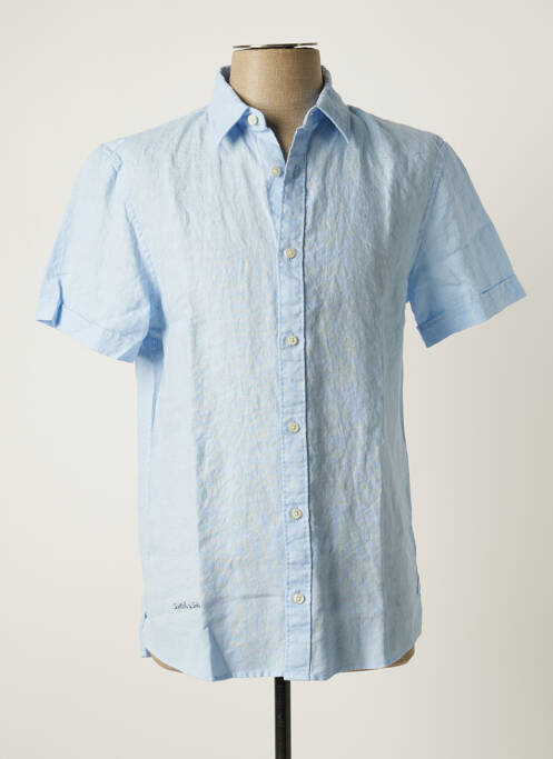 Chemise manches longues bleu SCOTCH & SODA pour homme