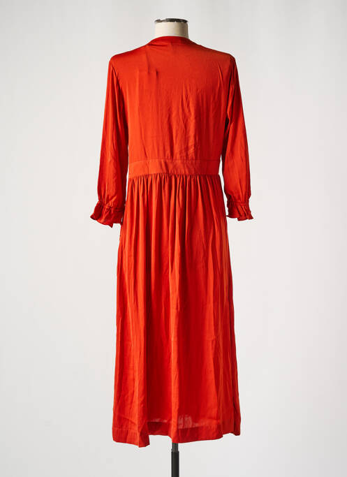 Robe mi-longue marron SCOTCH & SODA pour femme