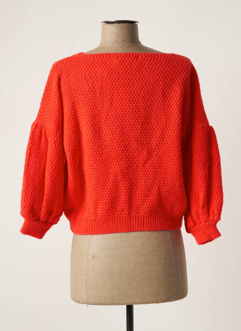 Gilet manches longues rouge PARISIENNE ET ALORS pour femme