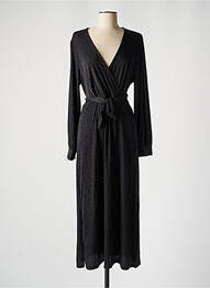 Robe mi-longue noir GRACE & MILA femme