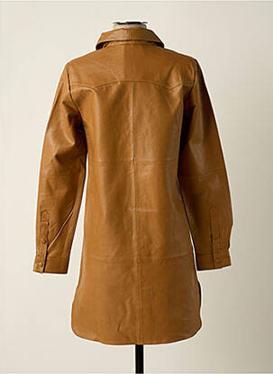 Veste simili cuir beige OBJECT femme