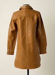 Veste simili cuir beige OBJECT pour femme seconde vue