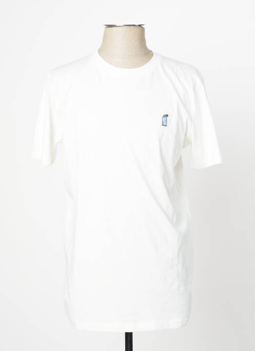 T-shirt blanc SELECTED pour homme