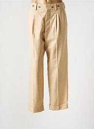 Pantalon large beige MARGAUX LONNBERG femme