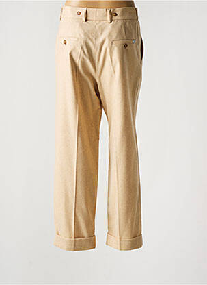 Pantalon large beige MARGAUX LONNBERG femme