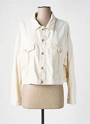 Veste en jean blanc PLEASE pour femme seconde vue