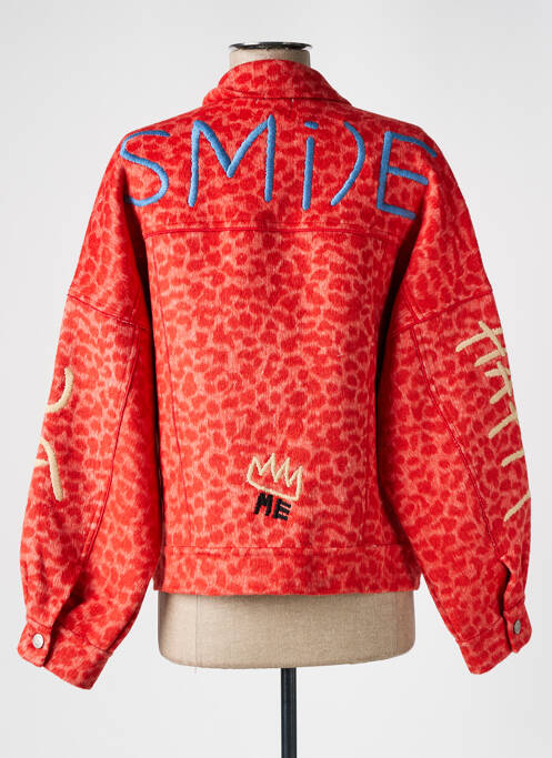 Manteau court orange SAK'S pour femme