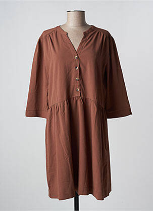 Robe courte marron GRACE & MILA pour femme
