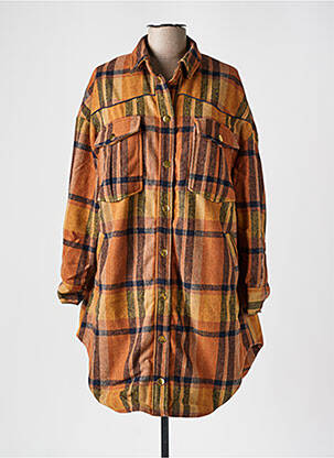 Manteau long marron WILD femme