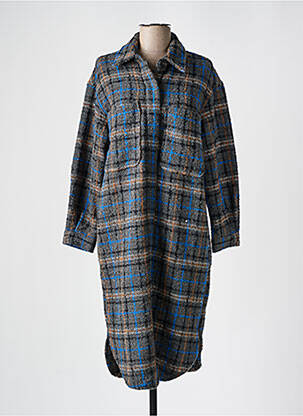Manteau long gris OBJECT femme