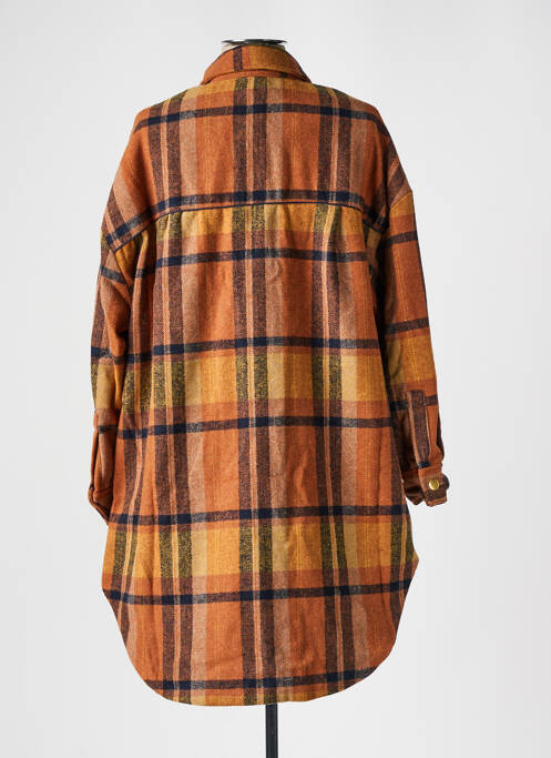 Manteau long marron WILD pour femme